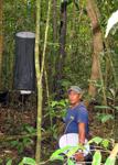 <p>Shawn, my guide at Rewa, helping me set up traps.</p>